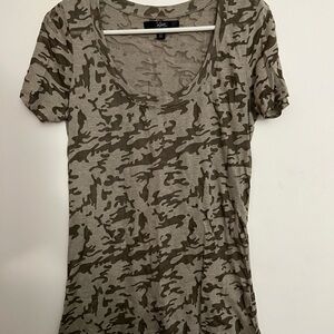Camouflage Print Women's Top